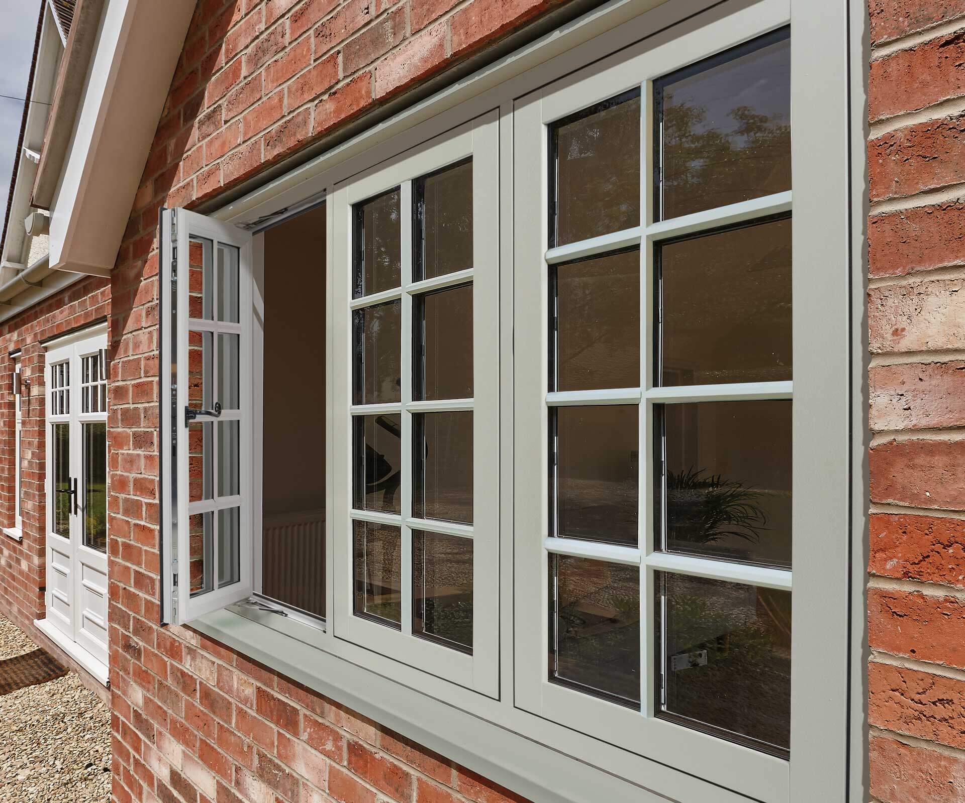 upvc flush casement window