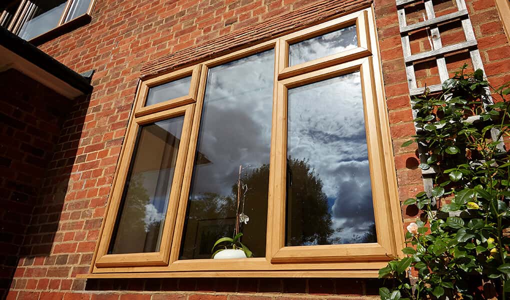 wood effect double glazing