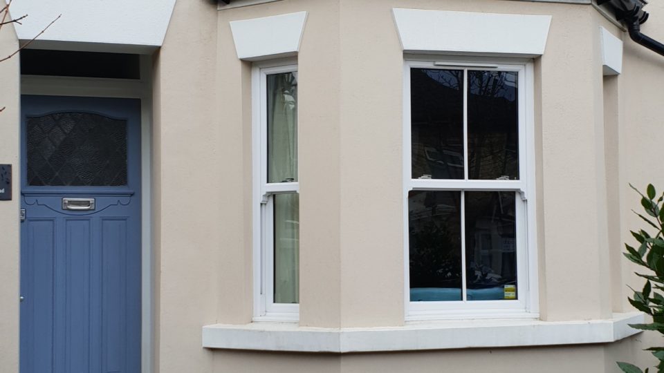 white sash windows