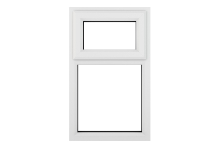 white upvc casement window