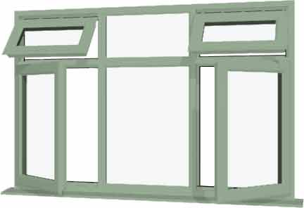 willow green upvc windows