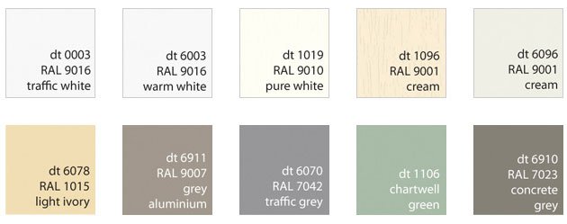 ral cream windows colour chart