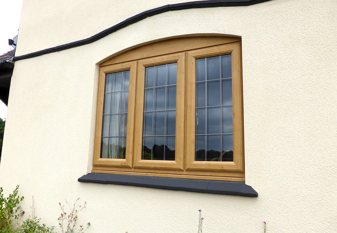 oak effect upvc windows