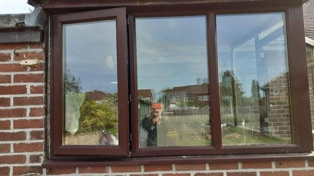 brown pvc windows