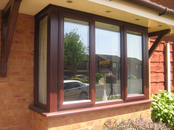 brown upvc windows