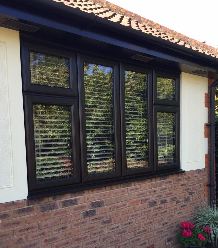 black double glazing