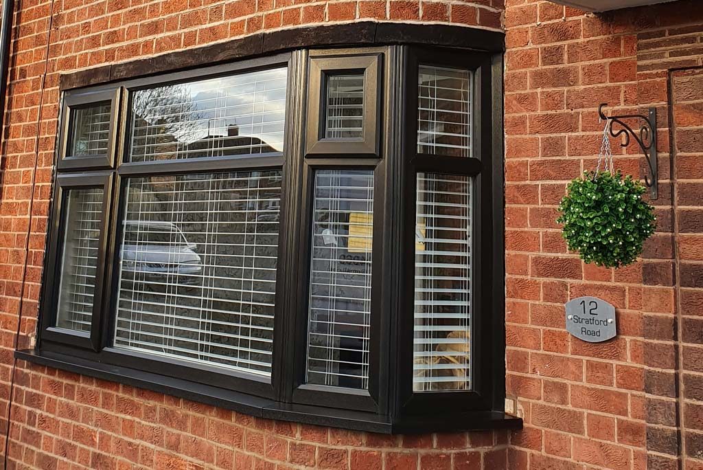 black upvc windows