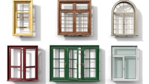 coloured upvc double glazed windows