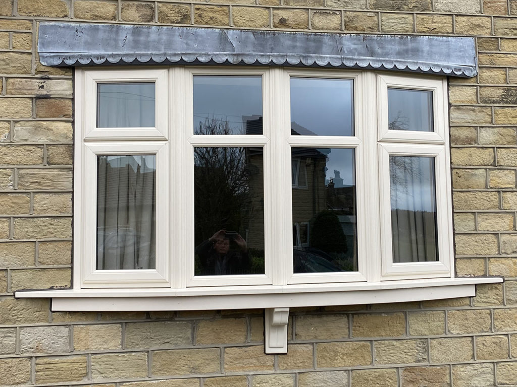 cream upvc double glazing windows