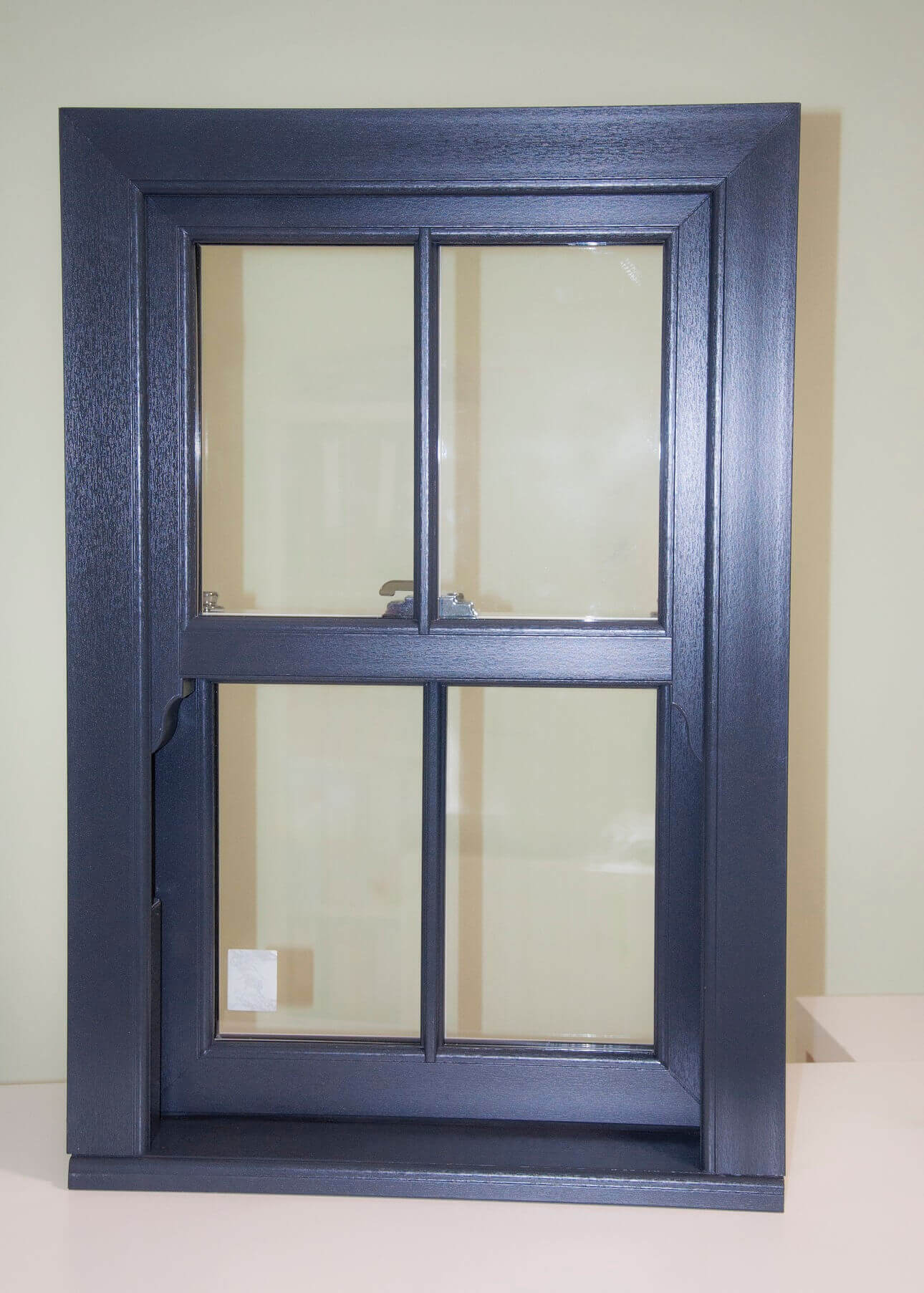 dark grey sash windows