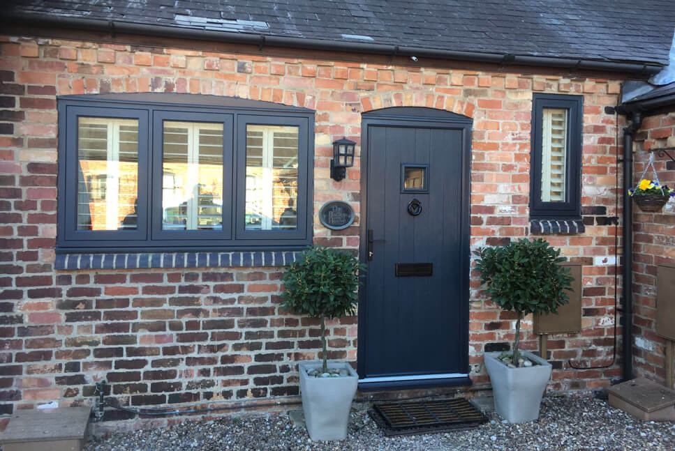 dark grey upvc double glazed windows